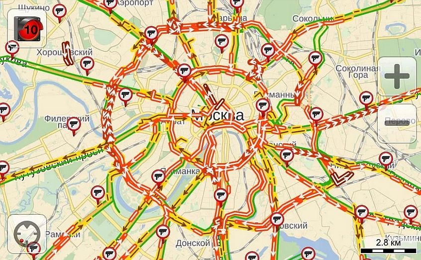 Столицу ждут пробки в 10 баллов