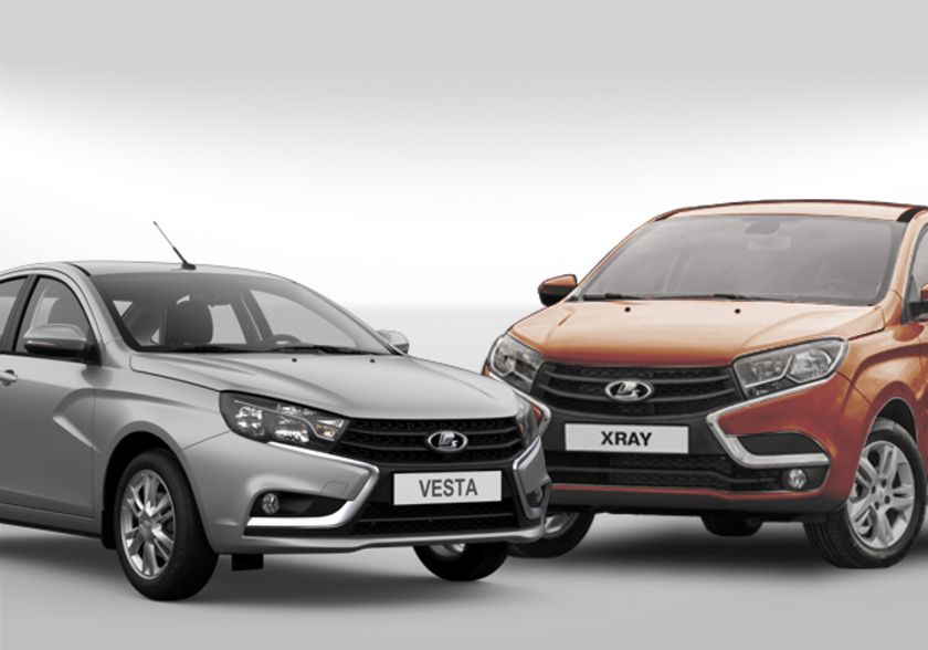  LADA Vesta и LADA XRAY - в Яндекс.Такси по всей России 