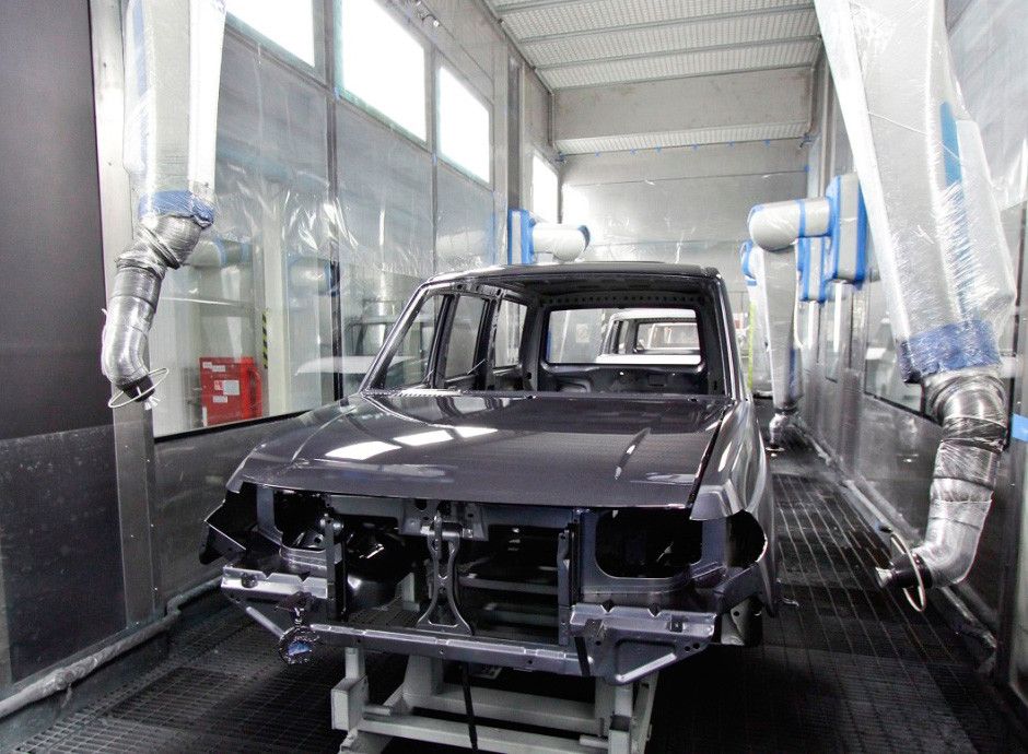 УАЗы будут красить  электростатическим способом