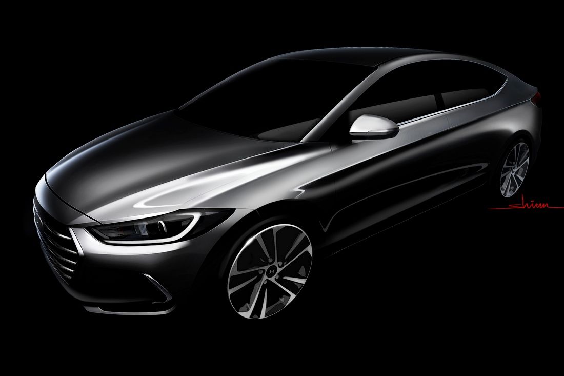 Компания Hyundai рассекретила новую Elantra