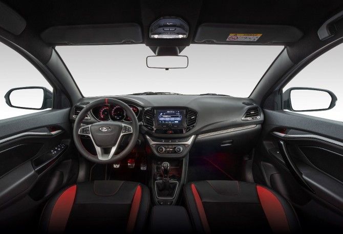 «Красная лента» и весь интерьер  LADA Vesta Sport