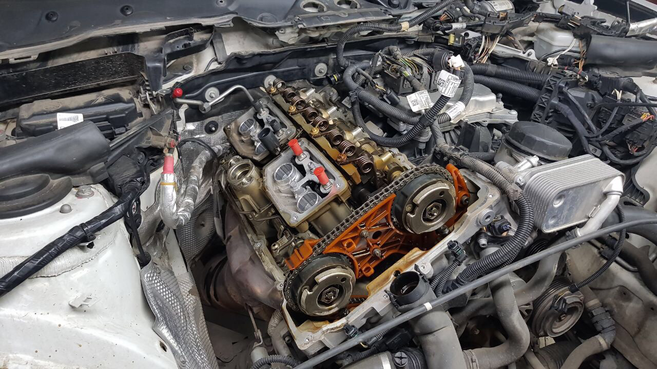 Замена цепи грм и цепи масляного насоса — BMW 3 series, 2.0 л., 2014 года  на DRIVE2