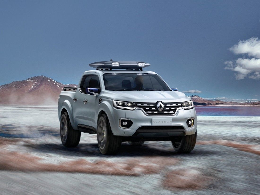 Компания Renault создала однотонный пикап Alaskan 