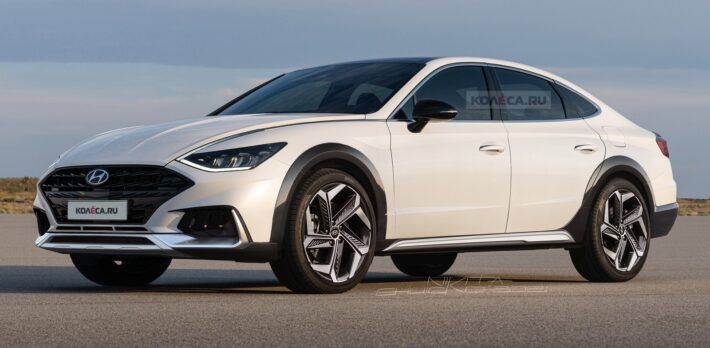 Нетерпеливые дизайнеры рисуют будущий кросс-седан Hyundai Sonata