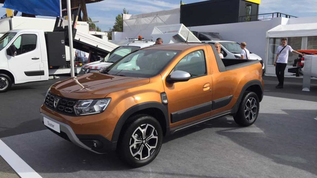 Новый кроссовер Dacia Duster превратили в пикап‍