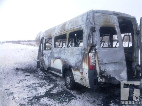 В Тольятти сгорела «маршрутка»