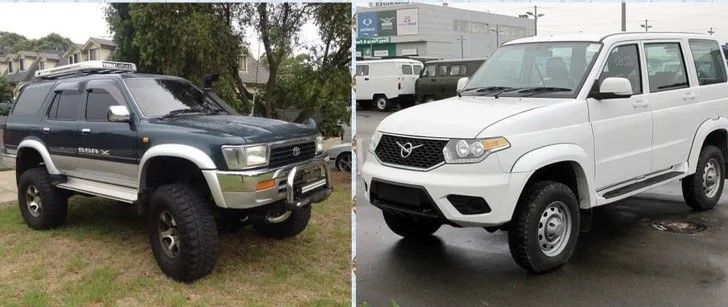 Новый УАЗ Патриот или старый Toyota Hilux Surf ?