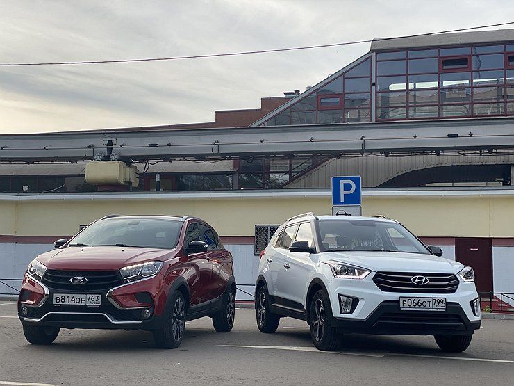 Сравнительный тест LADA XRAY Cross и Hyundai Creta за 1 000 000 рублей