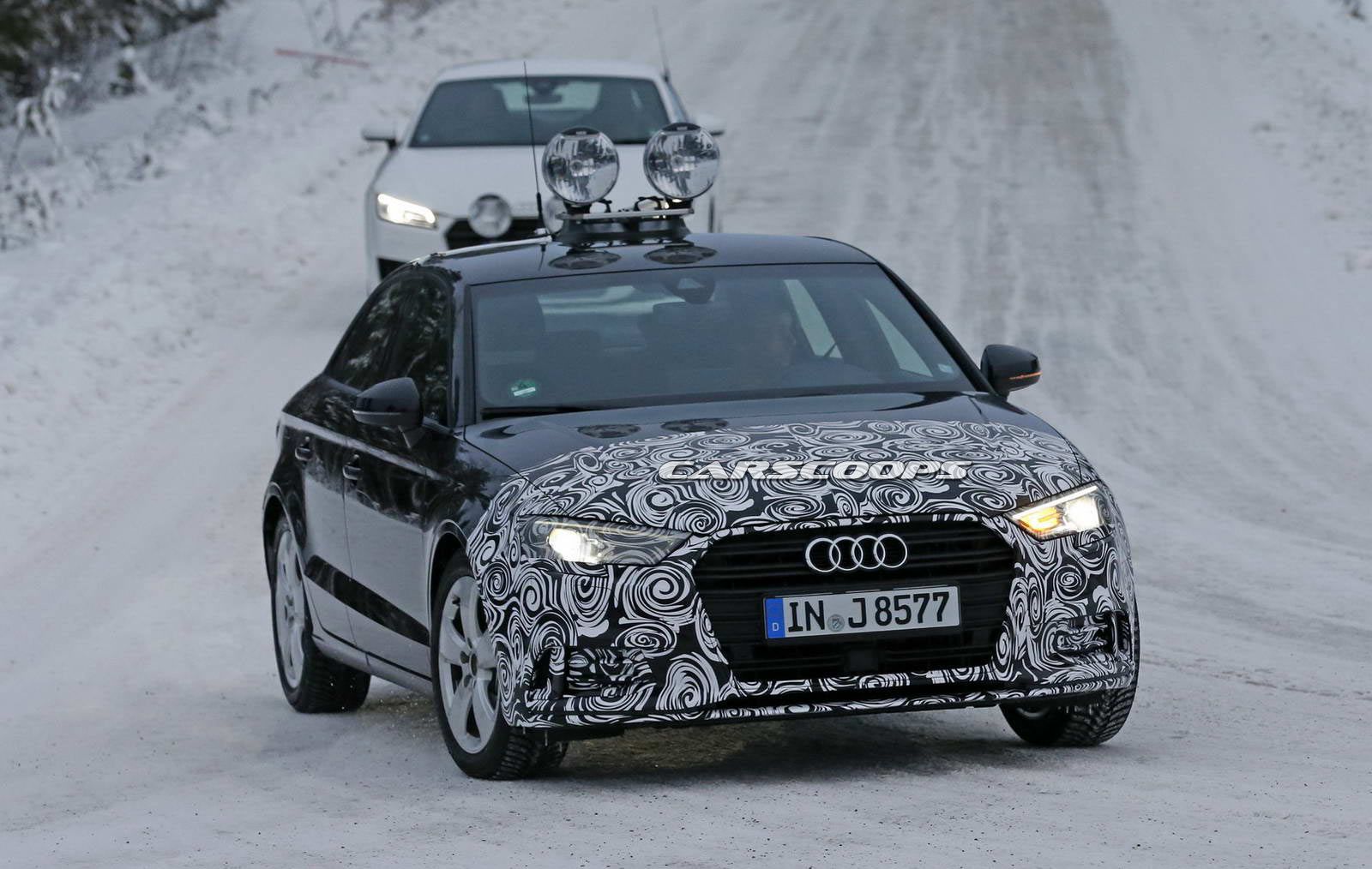 Фотошпионы поймали новый Audi A3 Sedan в камуфляже