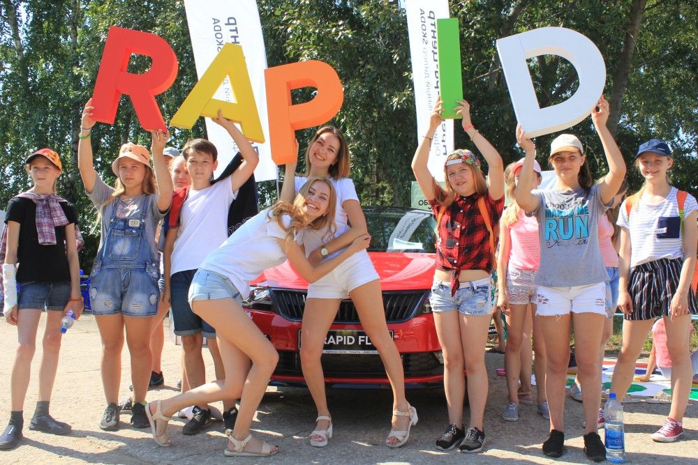 Обновлённый ŠKODA Rapid на фестивале водных видов спорта