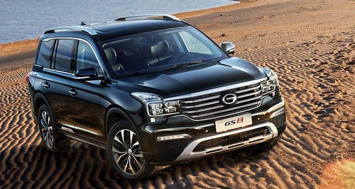 Дорогущий мощный GAC - вышел в продажу 7местный внедорожник из Китая