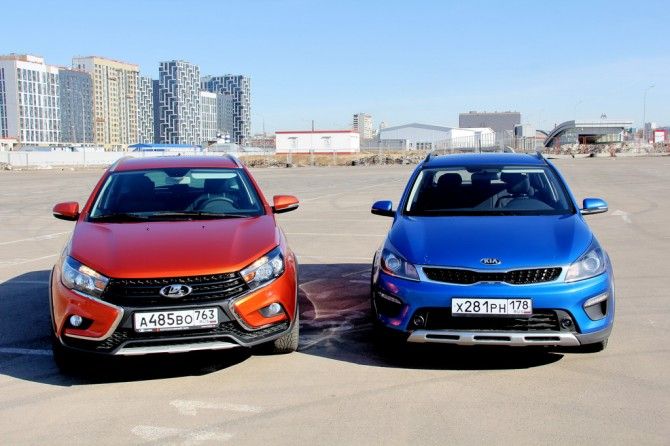 Сравним стоимость владения KIA Rio X-Line и LADA Vesta SW Cross