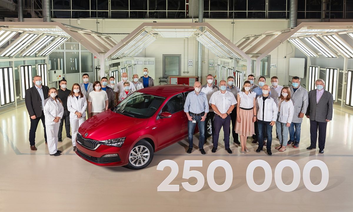 250-тысячный ŠKODA RAPID сошел с конвейера завода в Калуге