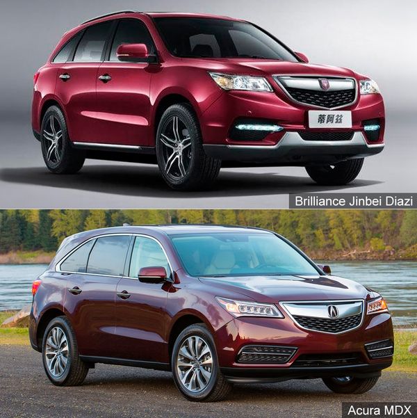 Китайцы разработали копию Acura MDX